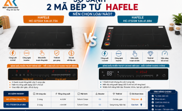 So sánh bếp từ Hafele HC-I2732A 536.61.726 và HC-I7323B 536.61.886: Nên chọn loại nào?